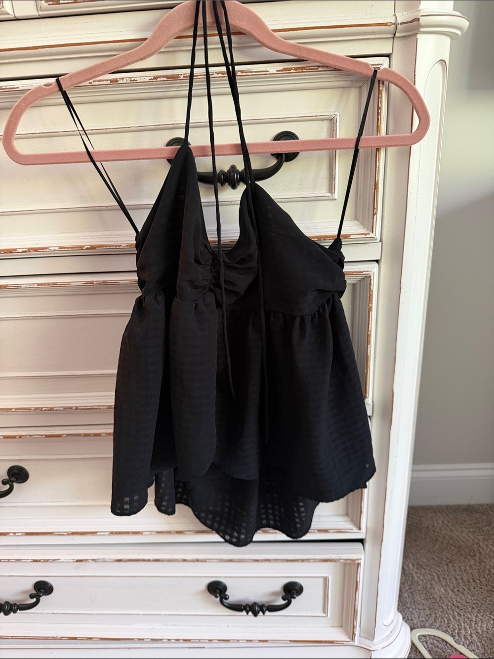 Urban outfitters black halter top
